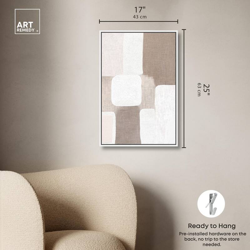 Stucco Squares I Canvas by Art Remedy