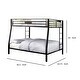 preview thumbnail 5 of 5, Claren Twin/Queen Bunk bed in Industrial Style