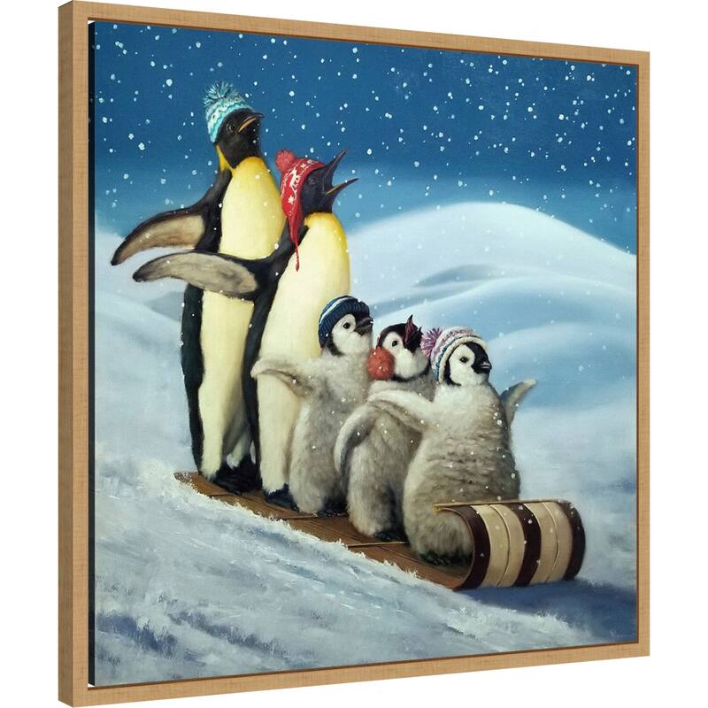 Sleigh Ride by Lucia Heffernan Framed Canvas Wall Art Print