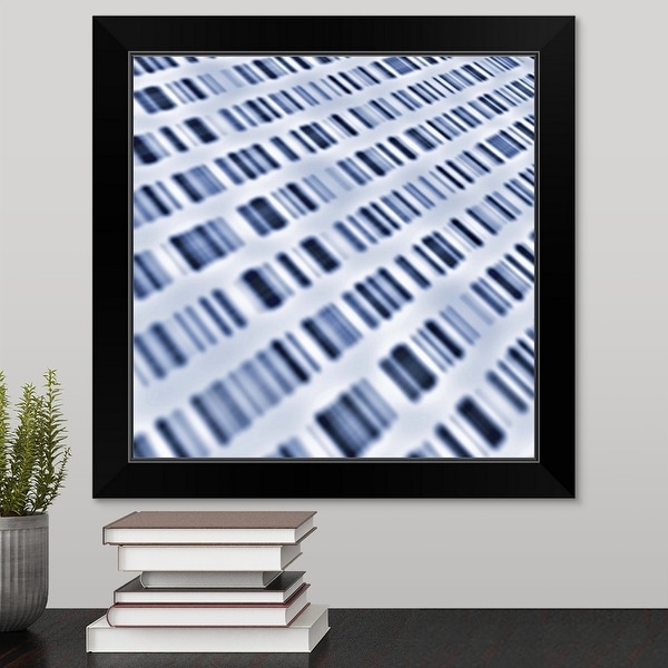 "DNA sequences" Black Framed Print