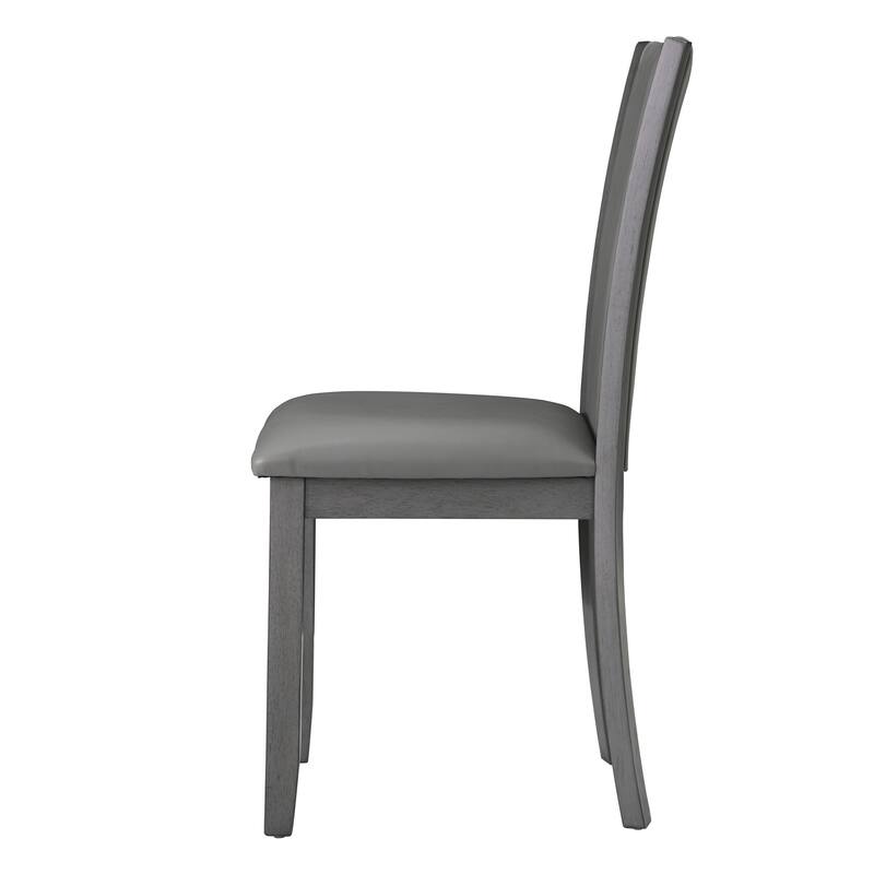 Wooden Dining Chairs Set of 4, Kitchen Chair with Padded Seat, Upholstered Side Chair for Dining Room, Living Room, Kitchen