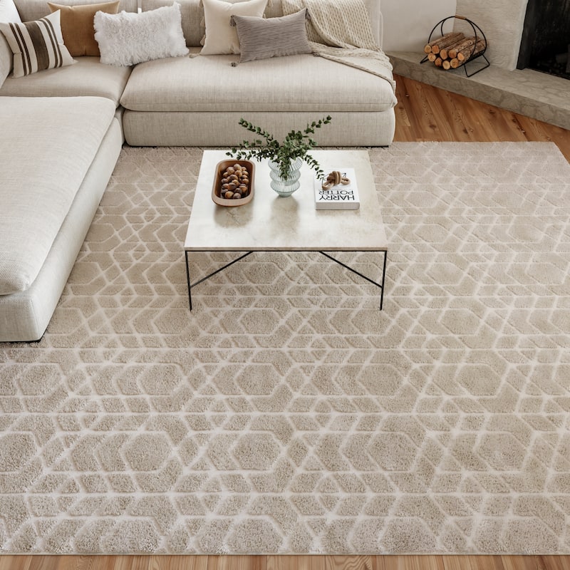 Nourison Washable Charm Indoor only Geometric Area Rug
