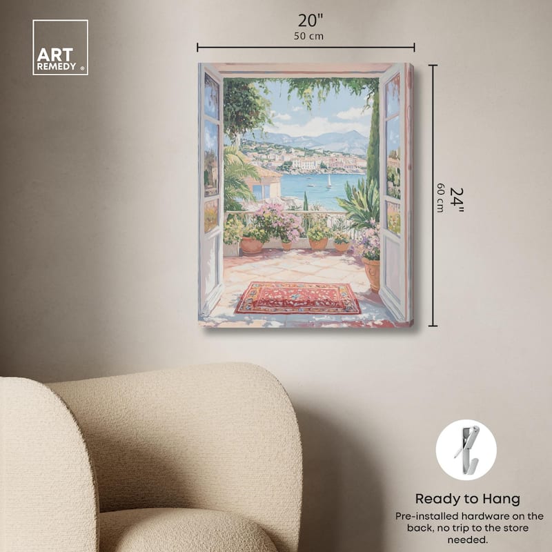 Room with a View Canvas by Art Remedy, Gallery Wrapped