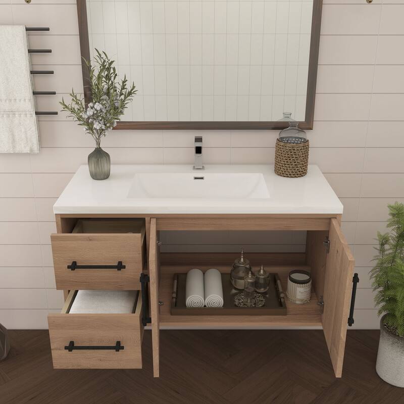 Victoria 42'' L Wall-mounted Vanity with Reinforced Acrylic Sink - 41.5