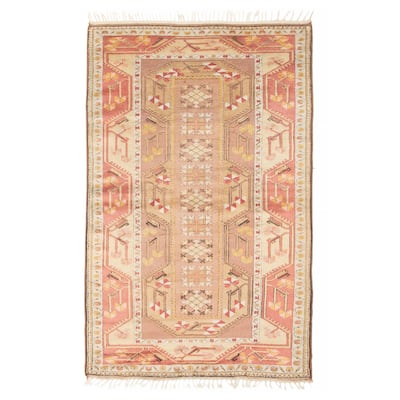 ECARPETGALLERY Hand-knotted Andelz Copper Wool Rug - 4'0 x 6'6