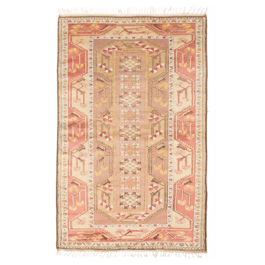 ECARPETGALLERY Hand-knotted Andelz Copper Wool Rug - 4'0 x 6'6