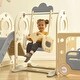 preview thumbnail 55 of 74, Freestanding Bus Toy with Slide and Swing - Indoor and Outdoor Playset for Toddlers with Basketball Hoop