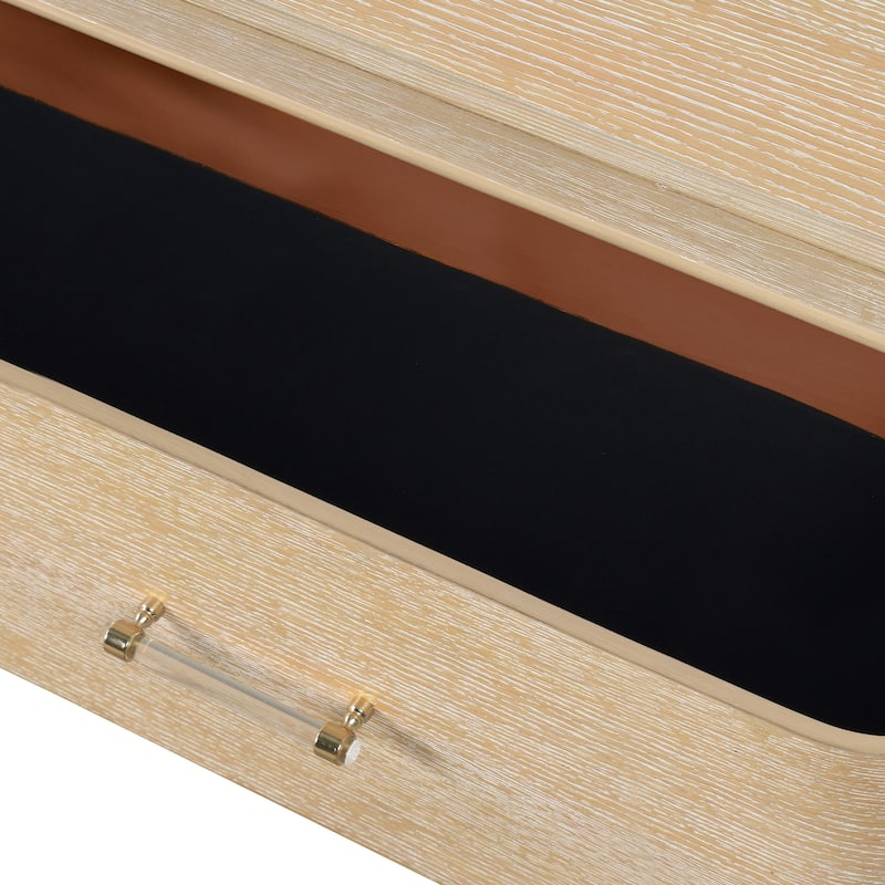 Furniture of America Kian Modern Natural Oak Solid Wood 5-Drawer Storage Chest