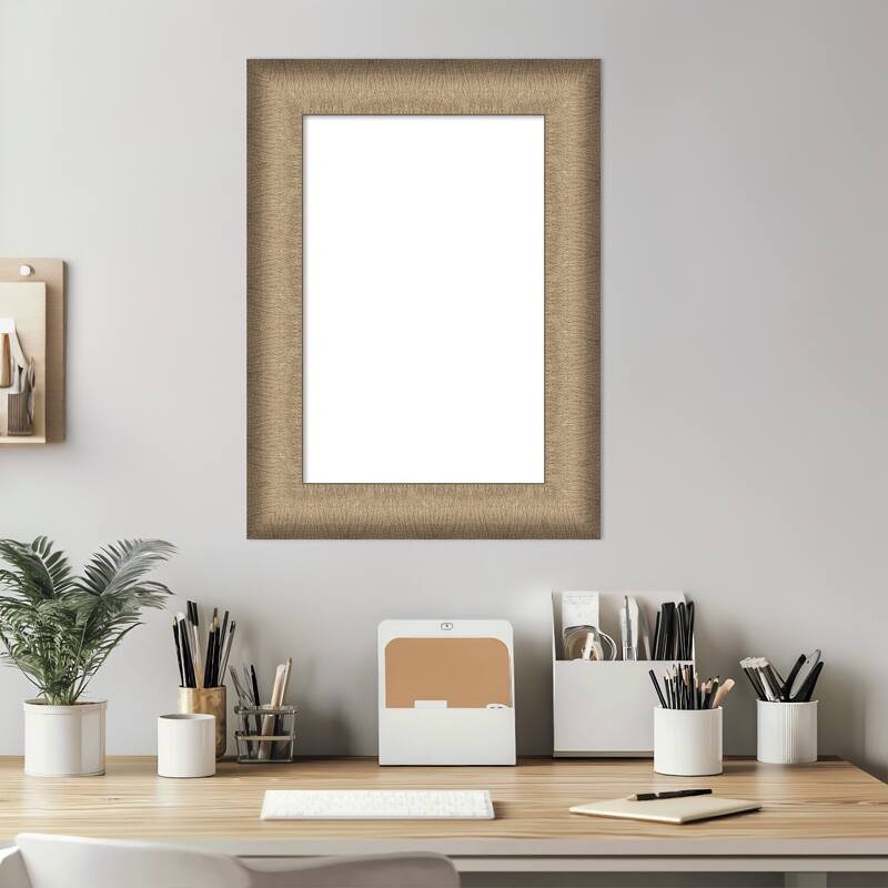 Amanti Art Elegant Brushed Bronze Framed Dry Erase Magnetic Board