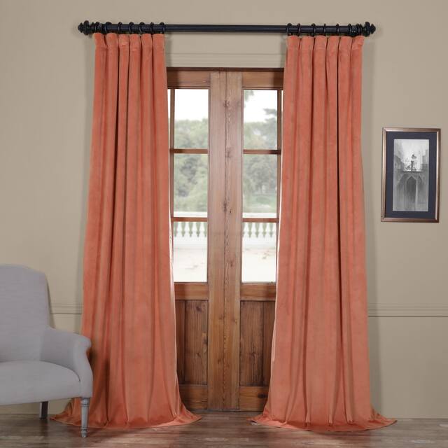 Exclusive Fabrics Signature Velvet Blackout Curtain (1 Panel)
