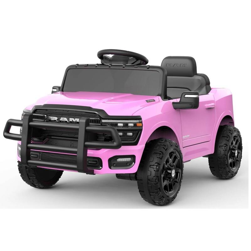 12V Licensed RAM Ride On Pickup Truck Car Toys for Kids Best Gift - Pink