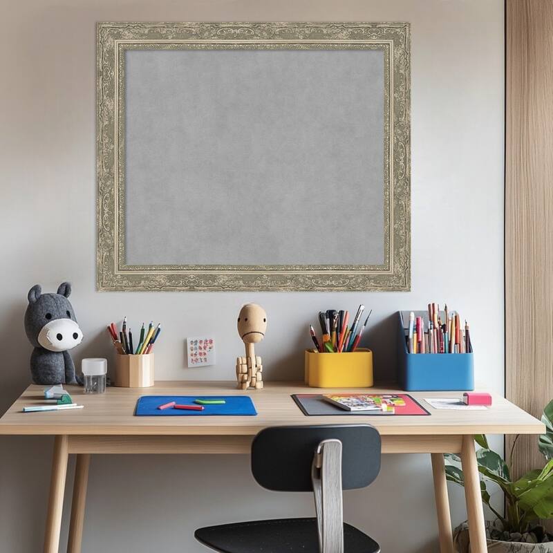 Amanti Art Filigree Gloss Black Framed