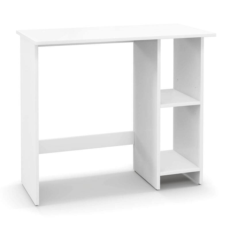 Costway Small Computer Desk with Storage Modern Writing Desk with