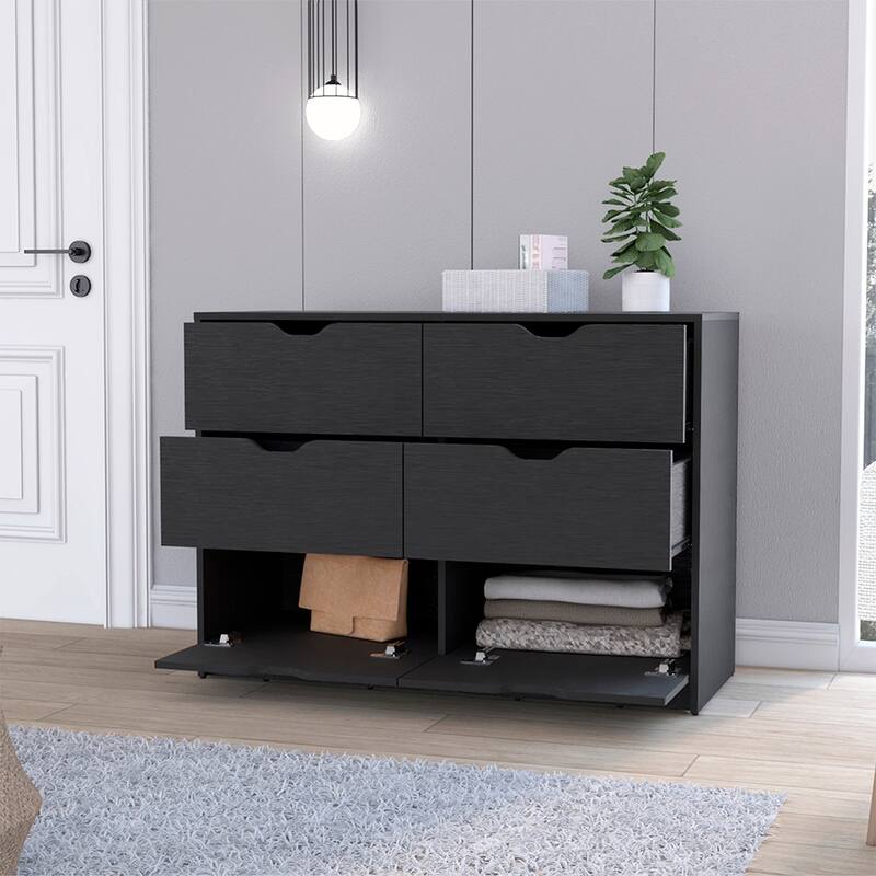 Wooden Dresser with Four Drawers