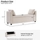 preview thumbnail 59 of 72, Velvet/Leather Storage Bench for Bedroom,End of Bed Bench for King Size Bed, Modern Upholstered Long Ottoman Bench for Entryway