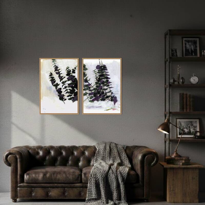 Amanti Art Eucalyptus Painting No. 1 & 2 2 Piece by Cartissi Framed Canvas Wall Art