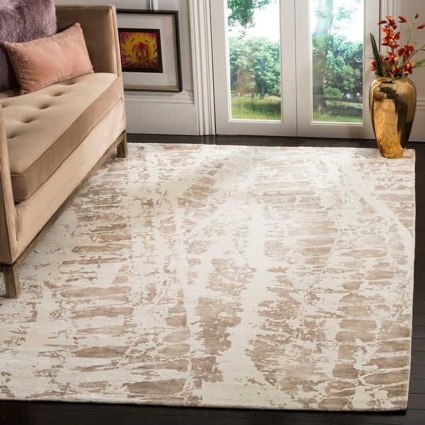 slide 2 of 4, SAFAVIEH Handmade Mirage Gilette Modern Abstract Viscose Rug