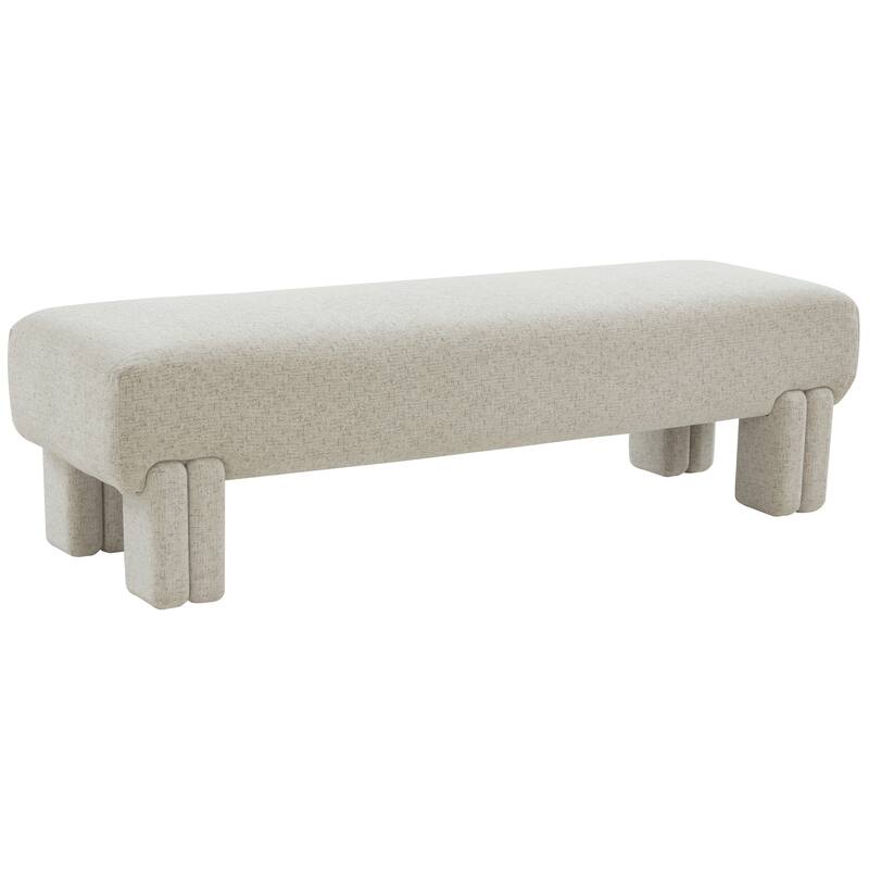 SAFAVIEH Couture Mahvash Upholstered Bench - 62 In W x 20 In D x 18 In H - 62Wx20Dx18H