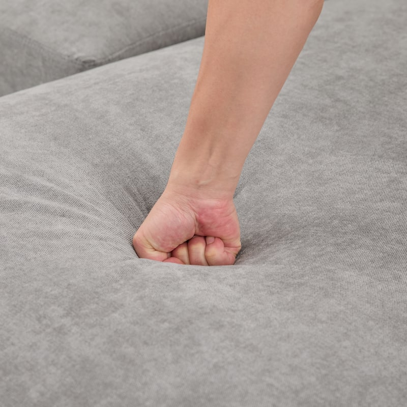 103.5" Chenille U-Shaped Sectional Sofa with Dual Chaise Lounges and Storage Pockets