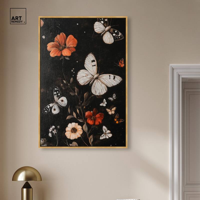 Butterfly Wing Patterns Canvas by Art Remedy