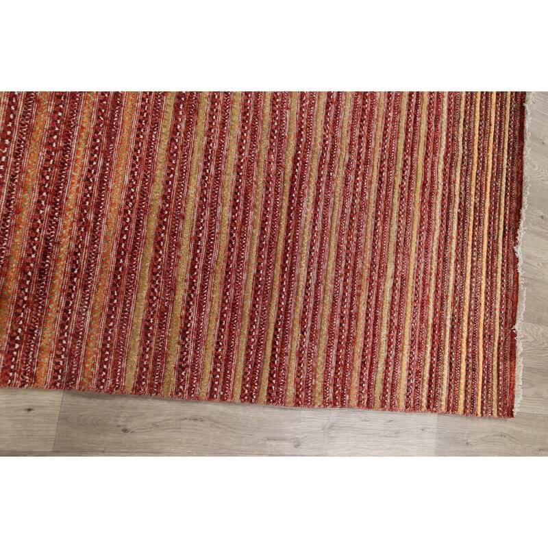 Gabbeh Kashkoli Oriental Modern Area Rug Wool Handmade Foyer Carpet - 5'3" x 8'1"