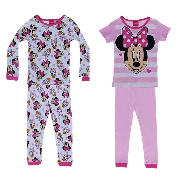 Shop Disney Toddler Girl S Minnie Mouse 2 Pack Pj Set Overstock 30042601