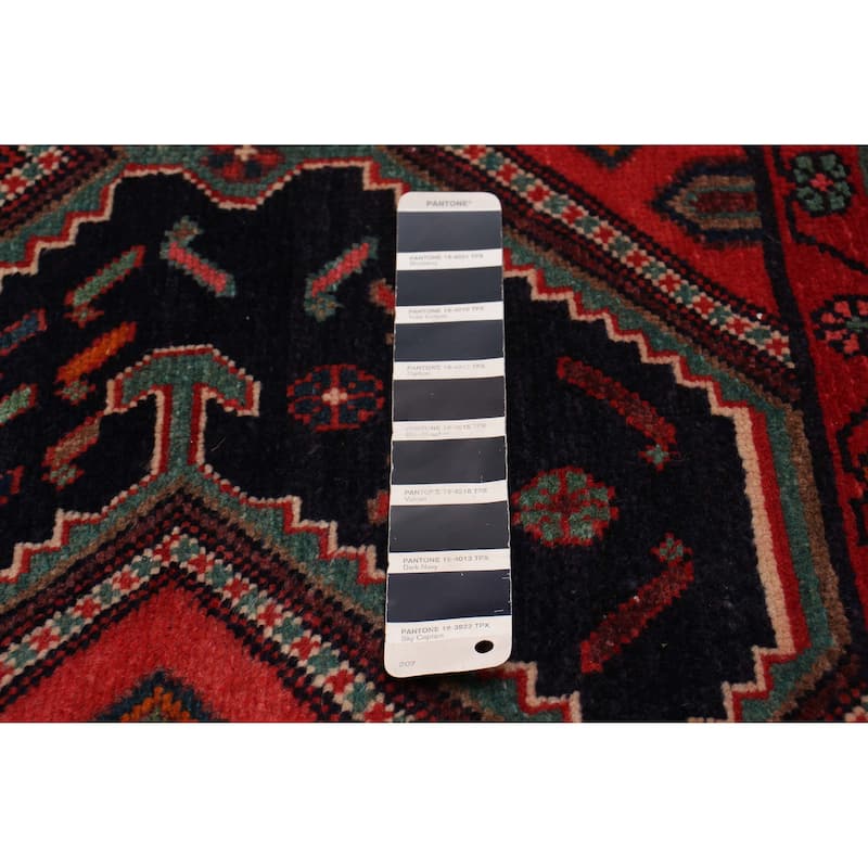 ECARPETGALLERY Hand-knotted Konya Anatolian Navy, Red Wool Rug - 4'0 x 7'9