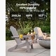 preview thumbnail 14 of 58, WINSOON All Weather HIPS Outdoor Folding Adirondack Chairs Set of 8