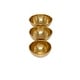 preview thumbnail 4 of 7, Gold Aluminum Metal Decorative Bowl Decorative Bowl (Set of 3) - 14 x 14 x 6 Round
