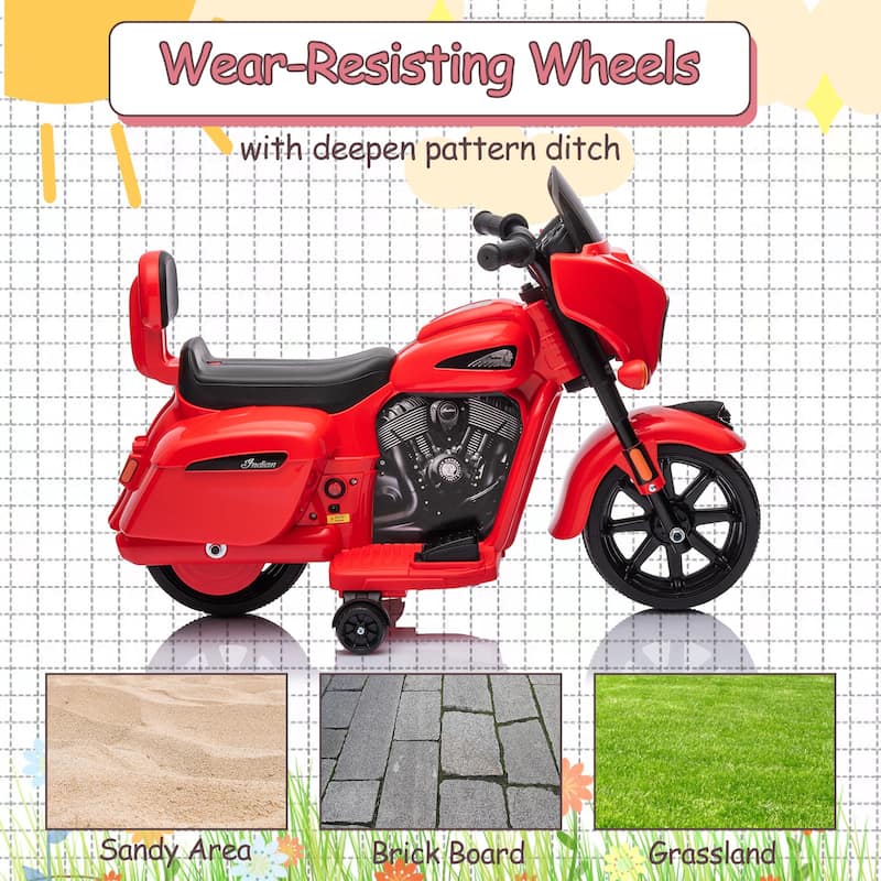 Ride on Motorcycle for Kids, 6V Electric Dirt Bike