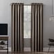preview thumbnail 32 of 122, Sun Zero Oslo Theater Grade Extreme Total Blackout Rod Pocket 1-Piece Curtain Panel, Single Panel 52" x 63" - Taupe