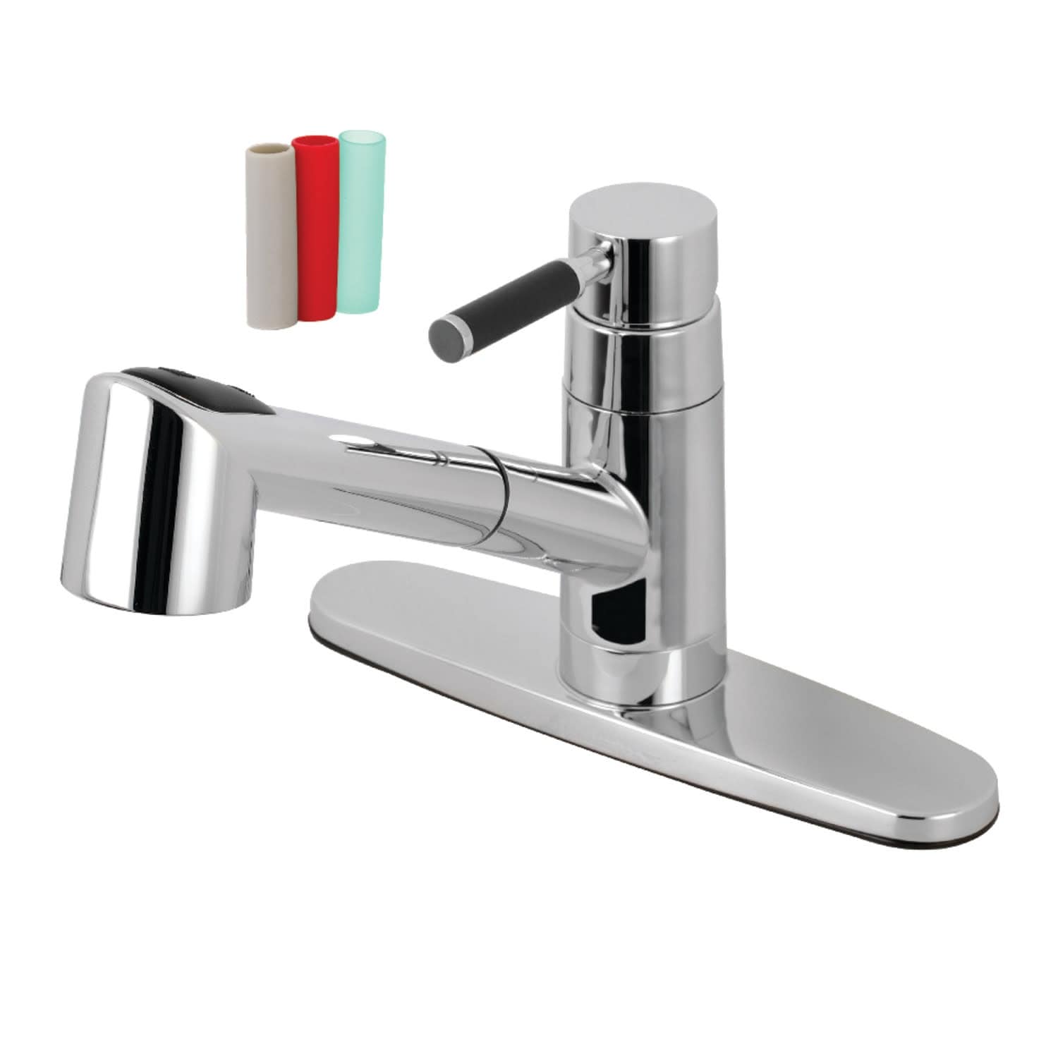 Kingston Brass Kaiser 1.8 GPM Standard Modern Pull Out Kitchen Faucet