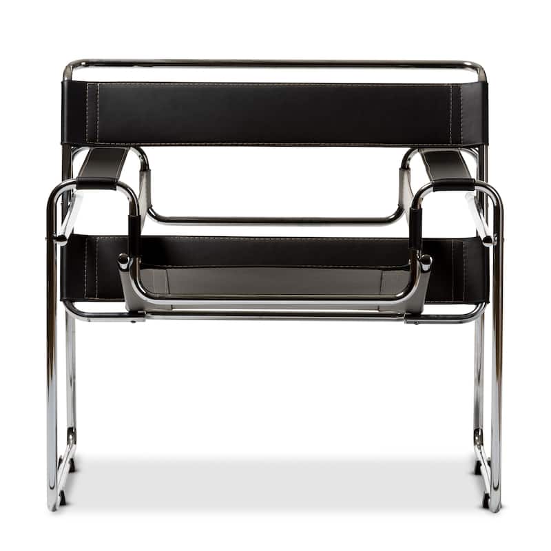 Strick & Bolton Saunders Black Accent Chair