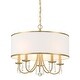 preview thumbnail 1 of 3, Bellevue CLCH66220 Adalynn 5 Light 22" Wide Crystal Drum Chandelier Vibrant Gold