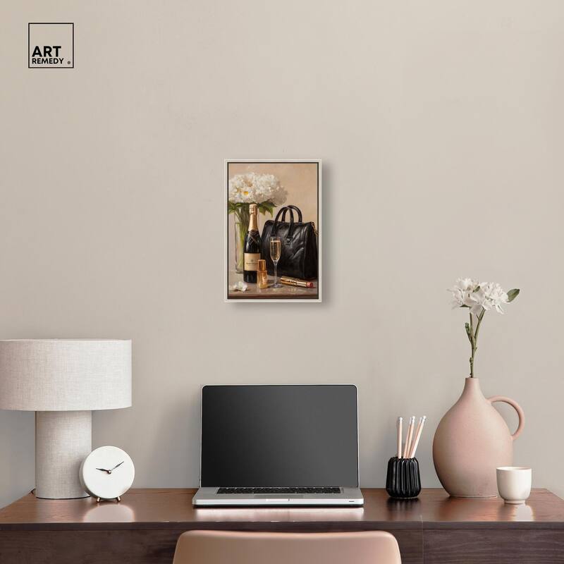 Cheers to Lovely Glam Canvas by Art Remedy