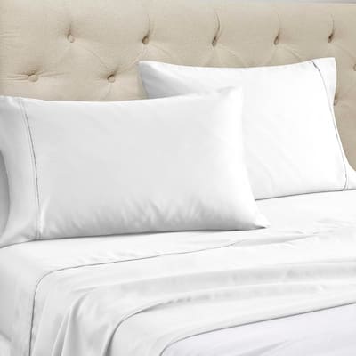 Superior Cotton Blend 1400-1500 Thread Count Solid Deep Pocket Bed Sheet Set