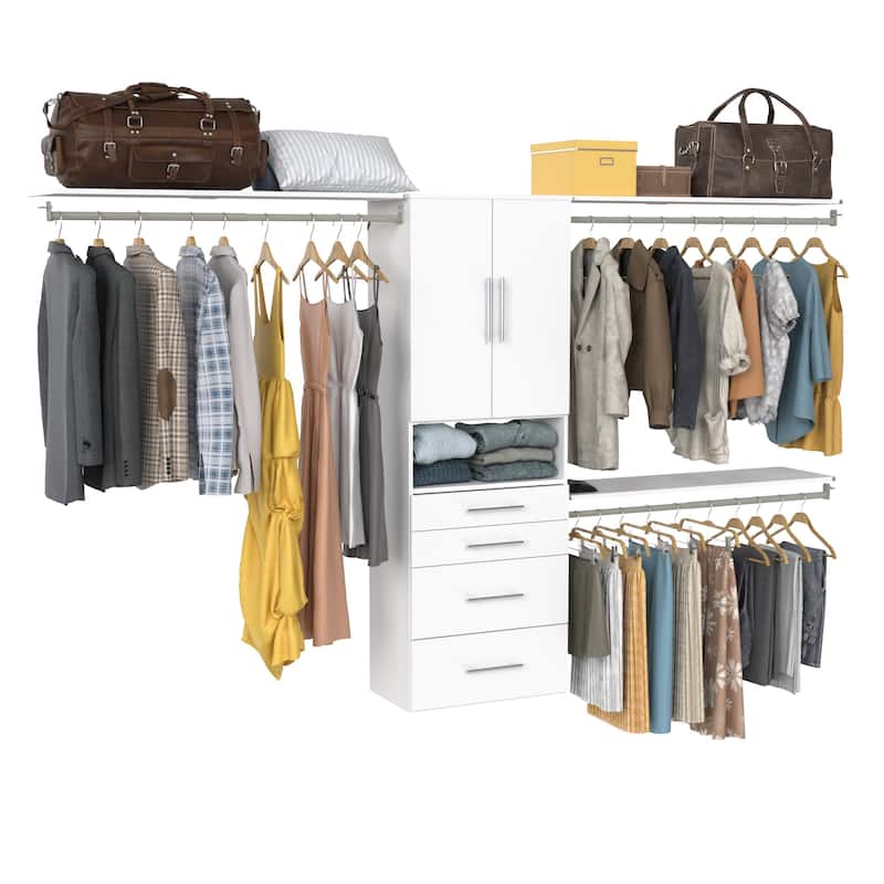 ClosetMaid SuiteSymphony Modern 4-Drawer 2-Door Hanging Closet System