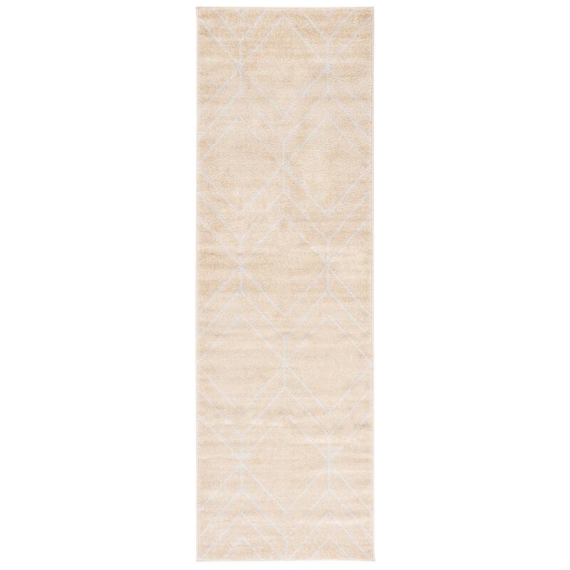 SAFAVIEH Adirondack Benilda Modern Geometric Rug - 2'6" x 8' Runner - Gold/Light Grey