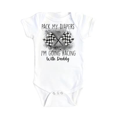 Racing - Baby Boy Girl Clothes Infant Bodysuit Funny Cute Newborn 2C
