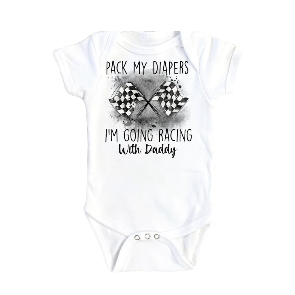 Racing - Baby Boy Girl Clothes Infant Bodysuit Funny Cute Newborn 2C