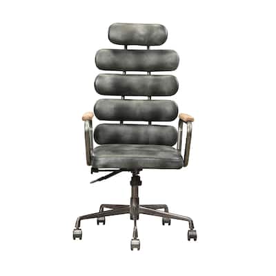 Top Grain Leather Office Chair with 5-Star Base