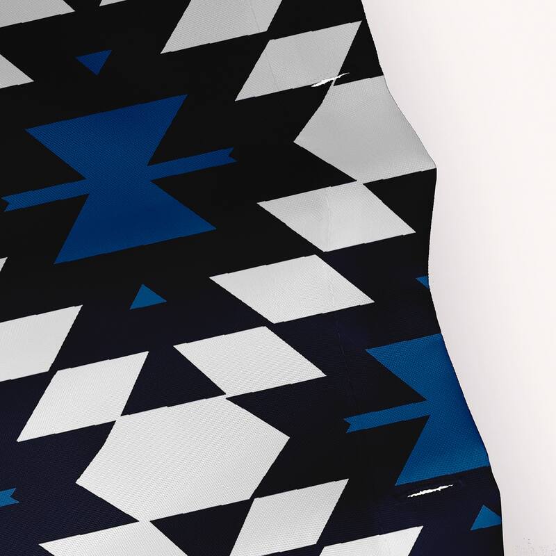 71 x 74-inch Jodhpur Kilim Geometric Print Shower Curtain