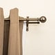 preview thumbnail 2 of 17, Round Ball Designer Double Drapery Adjustable Curtain Rod & Hardware