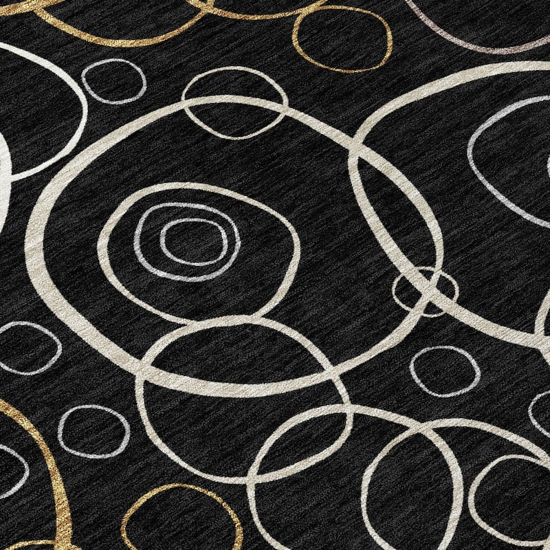 Machine Washable Indoor/ Outdoor Contemporary Nexus Chantille Rug