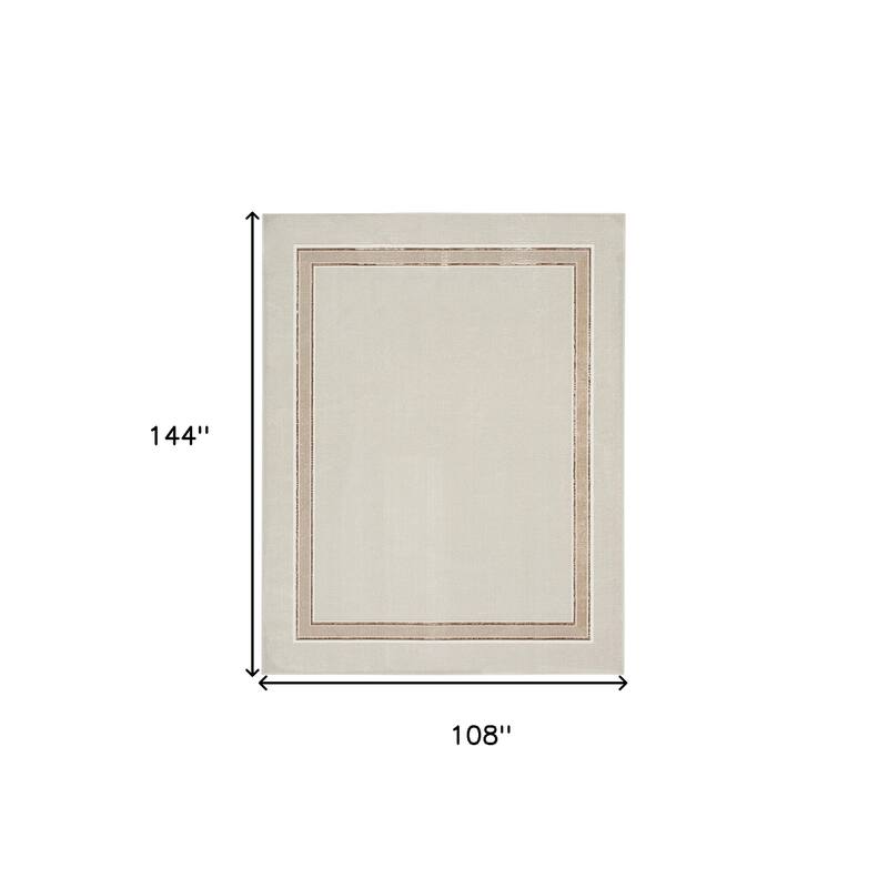 Power Loomed Geometric Non Skid Stain Resistant Area Rug - 144' X '108' X '0.39
