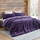 preview thumbnail 1 of 4, Chunky Bunny Some Like It Cold - Coma Inducer® Oversized Comforter Set - Dark Purple Oversized King