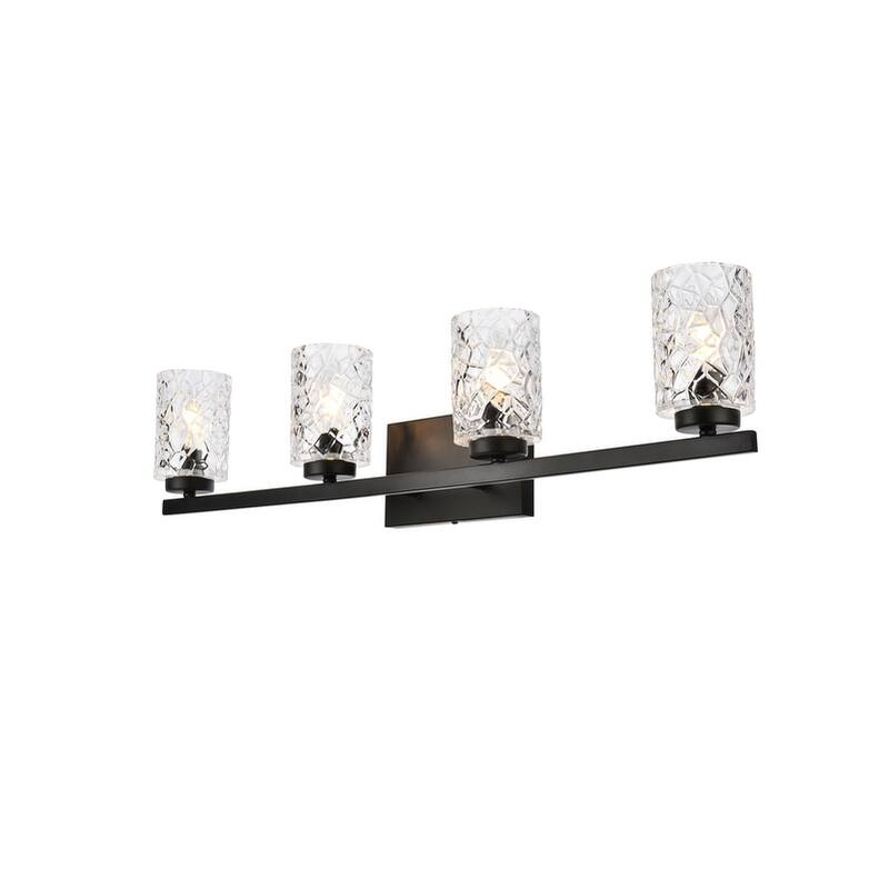 Cara 4 Light Bath Sconce with Clear Shade