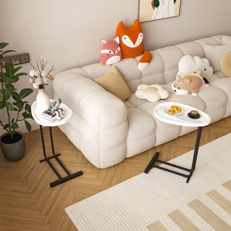 C-Shaped Side Table Sofa Tables