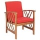 preview thumbnail 67 of 117, SAFAVIEH Fontana 4-piece Acacia Solid Wood Outdoor Conversation Patio Set