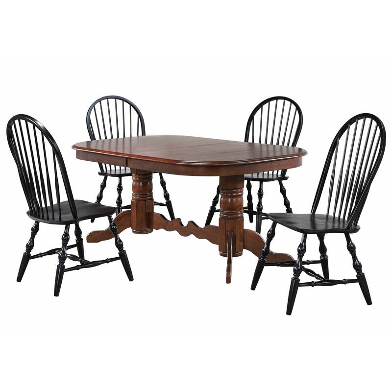 Extendable Dining Set 10 Seats Oval Table & Chairs Art Deco Retro Style